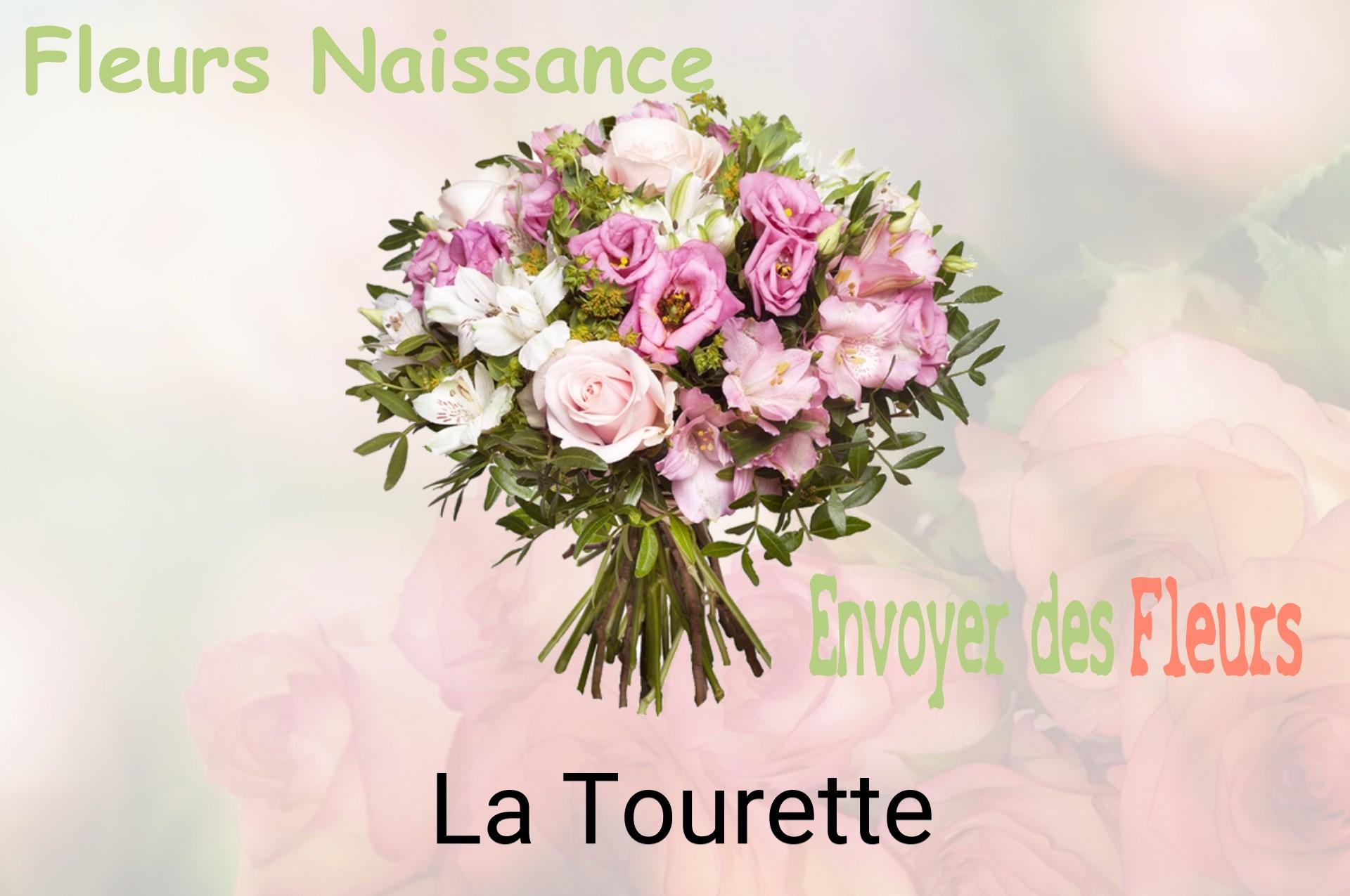 Bouquet de fleurs de naissance livré à La Tourette